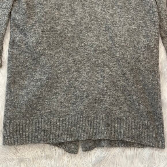 ACNE Studios Raya Mohair Cardigan Wool Blend Open Front Long Duster Sweater Gray - Picture 12 of 14